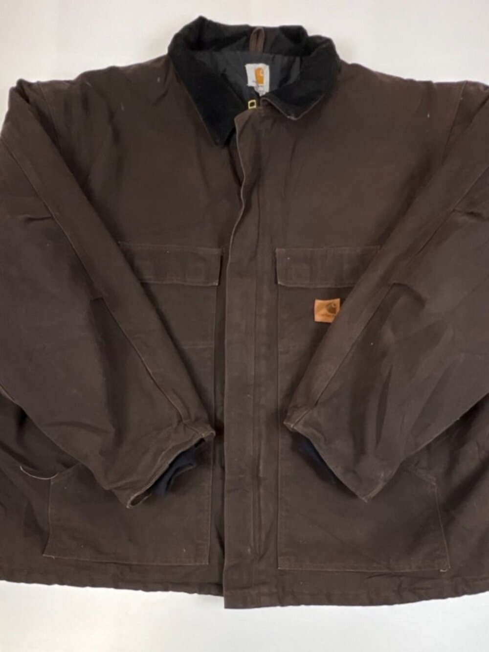 Carhartt Men 4XL Regular C26 DKB Arctic Traditional Coat Duck Canvas Brown Quilt - Picture 7 of 10